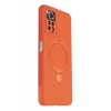 Newface Xiaomi Redmi Note 12 Pro 4G Regal Magsafe Standlı Kapak - Turuncu