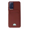 Newface Xiaomi Redmi Note 12S Kılıf Kelvin Kartvizitli Silikon - Bordo