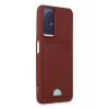Newface Xiaomi Redmi Note 12S Kılıf Kelvin Kartvizitli Silikon - Bordo