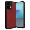 Newface Xiaomi Redmi Note 13 4G Kılıf Aras Deri Kapak - Kırmızı