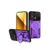 Newface Xiaomi Redmi Note 13 4G Kılıf Joy Lens Standlı Kapak - Mor