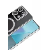 Newface Xiaomi Redmi Note 13 Pro 4G Joke Simli Magneticsafe Kılıf - Gümüş