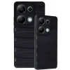 Newface Xiaomi Redmi Note 13 Pro 4G Kılıf Bibercas Silikon Kapak - Siyah