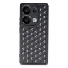 Newface Xiaomi Redmi Note 13 Pro 4G Kılıf Petek Silikon Kapak - Siyah