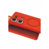 Newface Xiaomi Redmi Note 13 Pro 4G Regal Magsafe Standlı Kapak - Turuncu