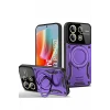 Newface Xiaomi Redmi Note 13 Pro 5G Kılıf Joy Lens Standlı Kapak - Mor