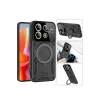 Newface Xiaomi Redmi Note 13 Pro 5G Kılıf Joy Lens Standlı Kapak - Mor