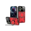 Newface Xiaomi Redmi Note 13 Pro Plus Joy Lens Standlı Kapak - Kırmızı