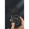 Newface Xiaomi Redmi Note 13 Pro Plus Kılıf Pars Lens Yüzüklü Silikon - Yeşil