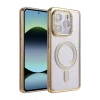 Newface Xiaomi Redmi Note 14 4G Joke Simli Magneticsafe Kılıf - Gold