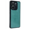 Newface Xiaomi Redmi Note 14 4G Kılıf Aras Deri Kapak - Açık Yeşil