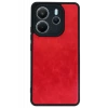 Newface Xiaomi Redmi Note 14 4G Kılıf Aras Deri Kapak - Kırmızı