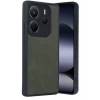 Newface Xiaomi Redmi Note 14 4G Kılıf Aras Deri Kapak - Koyu Yeşil