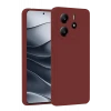 Newface Xiaomi Redmi Note 14 4G Kılıf First Silikon - Bordo