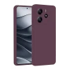 Newface Xiaomi Redmi Note 14 4G Kılıf First Silikon - Mürdüm