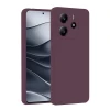 Newface Xiaomi Redmi Note 14 4G Kılıf First Silikon - Mürdüm