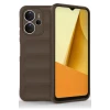 Newface Xiaomi Redmi Note 14 4G Kılıf Optimum Silikon - Kahverengi
