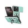Newface Xiaomi Redmi Note 14 4G Pars Lens Yüzüklü Silikon - Yeşil