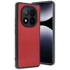 Newface Xiaomi Redmi Note 14 Pro 4G Kılıf Aras Deri Kapak - Kırmızı