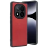 Newface Xiaomi Redmi Note 14 Pro 4G Kılıf Aras Deri Kapak - Kırmızı