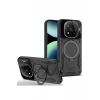 Newface Xiaomi Redmi Note 14 Pro 4G Kılıf Joy Lens Standlı Kapak - Siyah