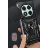 Newface Xiaomi Redmi Note 14 Pro 4G Kılıf Pars Lens Yüzüklü Silikon - Siyah