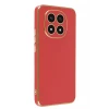 Newface Xiaomi Redmi Note 14 Pro 4G Kılıf Volet Silikon - Kırmızı