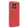 Newface Xiaomi Redmi Note 14 Pro 4G Kılıf Volet Silikon - Kırmızı