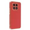 Newface Xiaomi Redmi Note 14 Pro 4G Kılıf Volet Silikon - Kırmızı