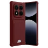 Newface Xiaomi Redmi Note 14 Pro Plus Kelvin Kartvizitli Silikon - Bordo