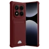 Newface Xiaomi Redmi Note 14 Pro Plus Kelvin Kartvizitli Silikon - Bordo