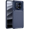 Newface Xiaomi Redmi Note 14 Pro Plus Kılıf Auto Focus Karbon Kapak - Lacivert