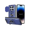 Newface Xiaomi Redmi Note 14 Pro Plus Kılıf Pars Lens Yüzüklü Silikon - Lacivert