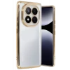 Newface Xiaomi Redmi Note 14 Pro Plus Kılıf Razer Lensli Silikon - Gold