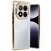 Newface Xiaomi Redmi Note 14 Pro Plus Kılıf Razer Lensli Silikon - Gold