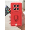 Newface Xiaomi Redmi Note 14 Pro Plus Kılıf Zuma Kartvizitli Yüzüklü Silikon - Pembe
