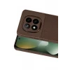 Newface Xiaomi Redmi Note 15 Pro 5G Auto Focus Karbon Kapak - Kahverengi