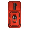 Newface Xiaomi Redmi Note 8 Pro Kılıf Pars Lens Yüzüklü Silikon - Kırmızı