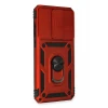 Newface Xiaomi Redmi Note 8 Pro Kılıf Pars Lens Yüzüklü Silikon - Kırmızı