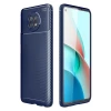 Newface Xiaomi Redmi Note 9 5G Kılıf Auto Focus Karbon Kapak - Lacivert