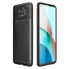Newface Xiaomi Redmi Note 9 5G Kılıf Auto Focus Karbon Kapak - Siyah