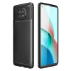 Newface Xiaomi Redmi Note 9 5G Kılıf Auto Focus Karbon Kapak - Siyah