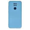 Newface Xiaomi Redmi Note 9 Kılıf Nano içi Kadife Silikon - Mavi