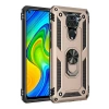 Newface Xiaomi Redmi Note 9 Kılıf Sofya Yüzüklü Silikon Kapak - Gold