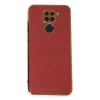 Newface Xiaomi Redmi Note 9 Kılıf Volet Silikon - Kırmızı