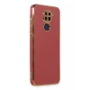Newface Xiaomi Redmi Note 9 Kılıf Volet Silikon - Kırmızı