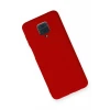 Newface Xiaomi Redmi Note 9 Pro Kılıf Nano içi Kadife Silikon - Kırmızı