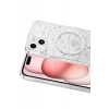 Onegif Apple iPhone 14 Misk Simli Magsafe Kapak - Desen 1