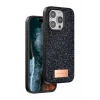 Onegif Apple iPhone 14 Pro Bright Simli Kapak - Siyah