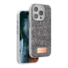 Onegif Apple iPhone 14 Pro Max Bright Simli Kapak - Gümüş